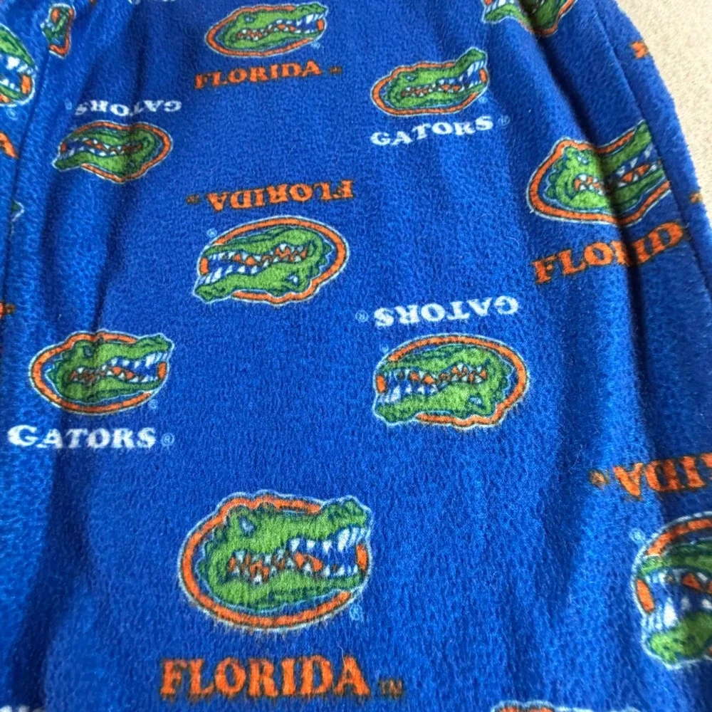 Florida Gators Gen2 Pajama Pants Kids Size 8 Blue Fleece All Over Print NCAA PJs